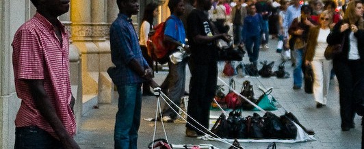 Gadehandlere i Barcelona