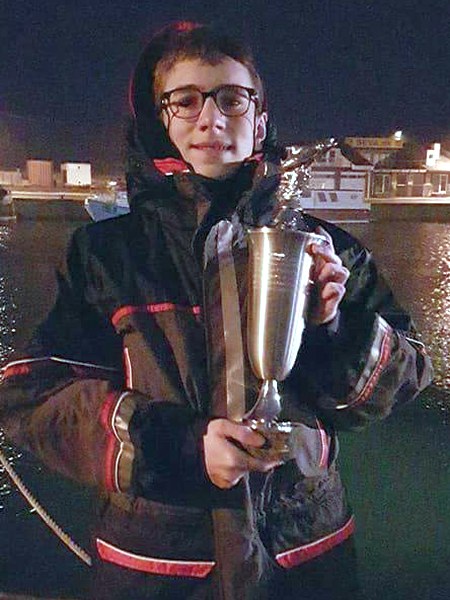 Adam med Fiepokalen 2016
