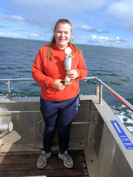 Frederikke med Fiepokalen 2018